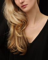 14K Gold Dangle Spike Necklace
