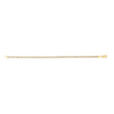 14K 3.2mm Round Pave Franco Chain