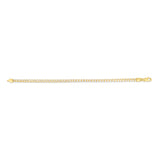 14K 4mm Round Pave Franco Chain