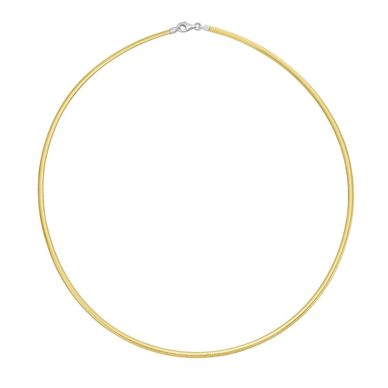 14K Gold 2.5mm Reversible Bi Metal Omega