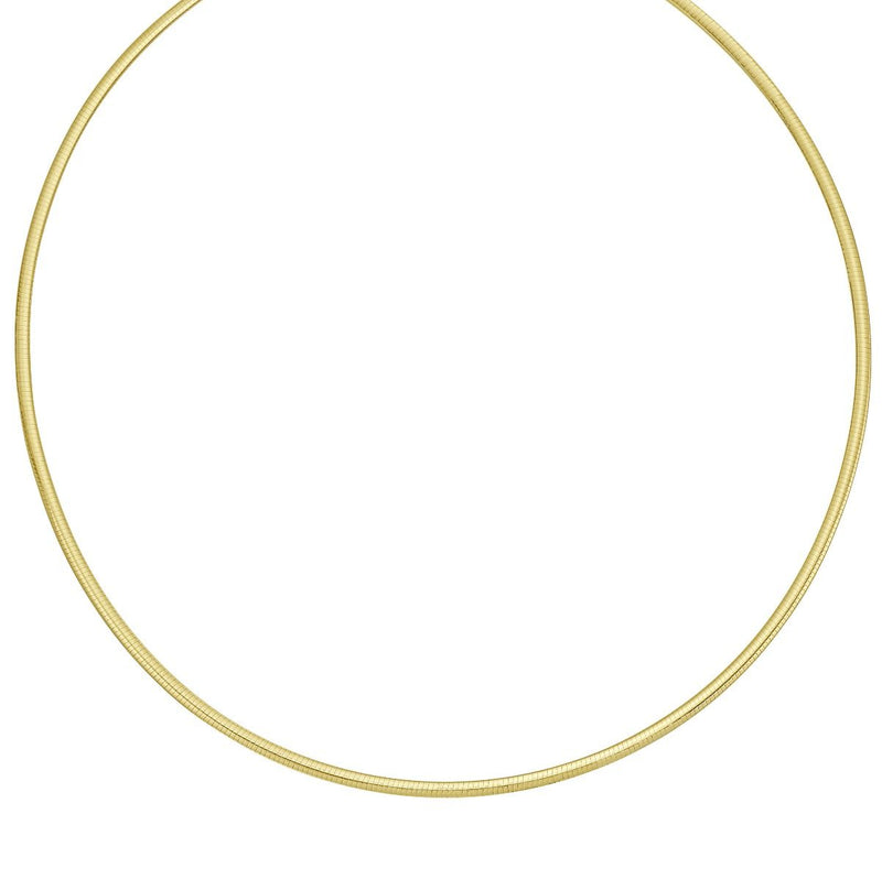 14K Gold 2.5mm Reversible Bi Metal Omega