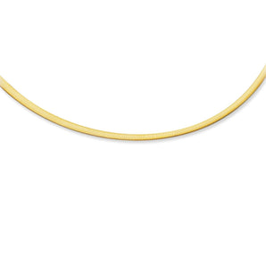 14K Gold 3mm Reversible Bi Metal Omega