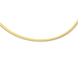 14K Gold 3mm Reversible Bi Metal Omega