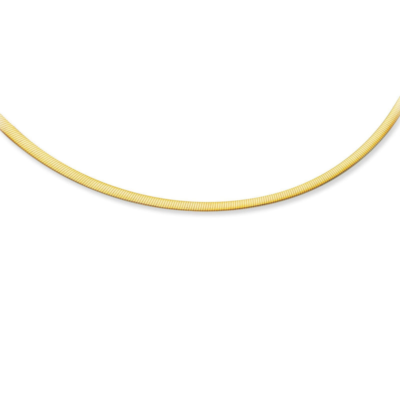 14K Gold 4mm Reversible Bi Metal Omega