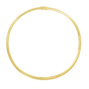 14K Gold 6mm Reversible Bi Metal Omega