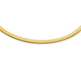 14K Gold 6mm Reversible Bi Metal Omega
