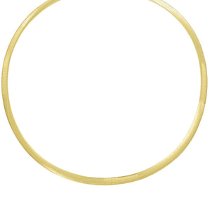 14K Gold 6mm Reversible Bi Metal Omega