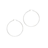 14K Gold 2x60mm Hoops