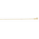 14K Gold 0.87mm Diamond Cut Cable Chain