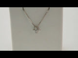1 ct tw Accented Cross Lab Grown Diamond Necklace in 14K White Go... - view 5