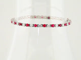 7" Lab Grown Diamond Line Bracelet in 14K White Gold (2 1/3 ct tw... - view 4