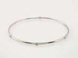 7" Lab Grown Diamond Bezel Bracelet in 14K White Gold (1/4 ct tw ... - view 3