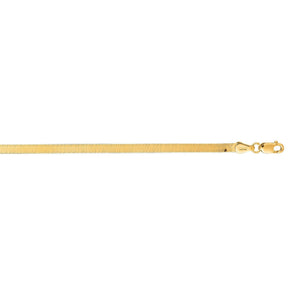 14K Gold 2.8mm Imperial Herringbone Chain 