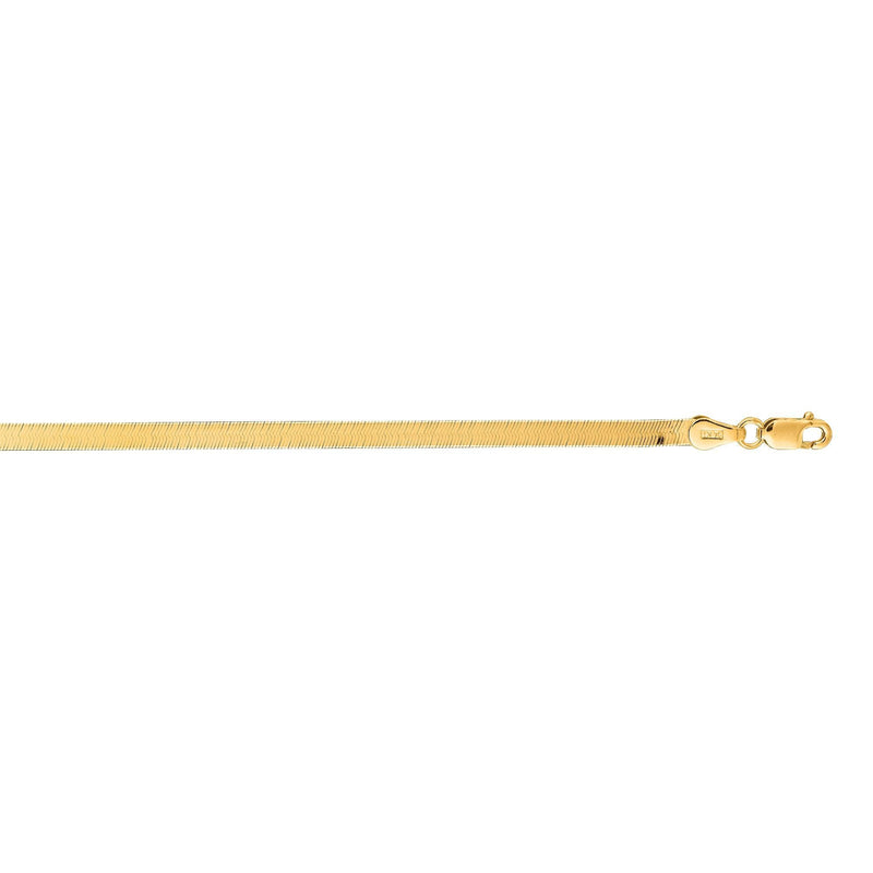 14K Gold 2.8mm Imperial Herringbone Chain 