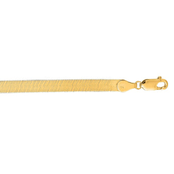 14K Gold 3.8mm Imperial Herringbone Chain 