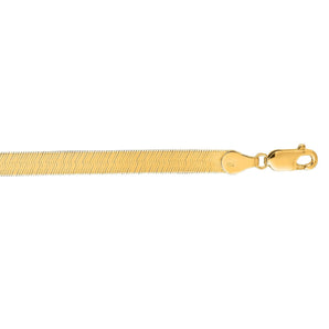 14K Gold 6mm Imperial Herringbone Chain 