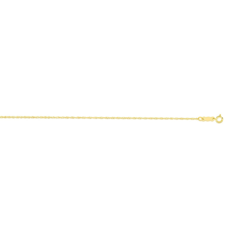 14K Gold 0.81mm Singapore Chain