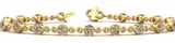 7/8 ctw Single Prong Bracelet-under-clasp — Yellow Gold