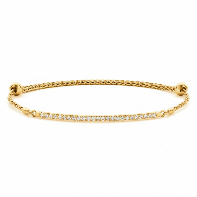 1/4 ctw Single-Row Bracelet — Yellow Gold