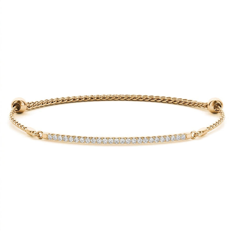 1/4 ctw Single-Row Bracelet — Yellow Gold