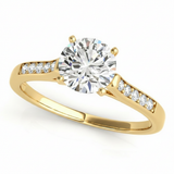 Channel Set Engagement Ring (50283-E) — Yellow Gold