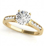 Channel Set Engagement Ring (50314-E) — Yellow Gold