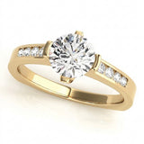 Channel Set Engagement Ring (50364-E) — Yellow Gold