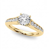 Single-Row Engagement Ring — Yellow Gold