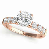 Solitaire Engagement Ring (50261-E) — Rose Gold
