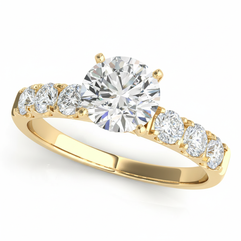 Solitaire Engagement Ring (50261-E) — Yellow Gold