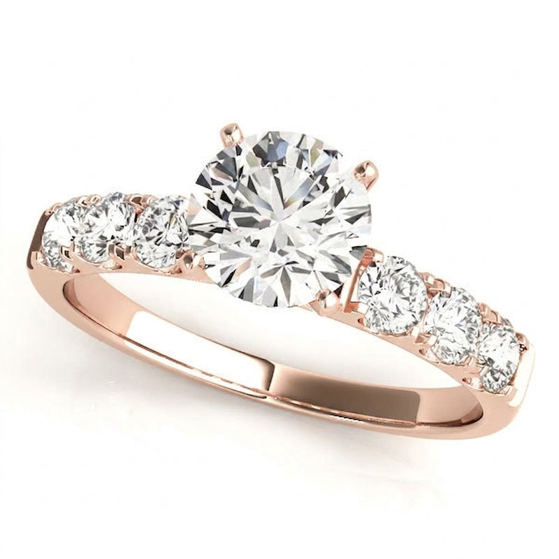Solitaire Engagement Ring (50261-E) — Rose Gold