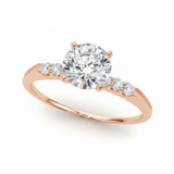 Solitaire Engagement Ring (50274-E) — Rose Gold
