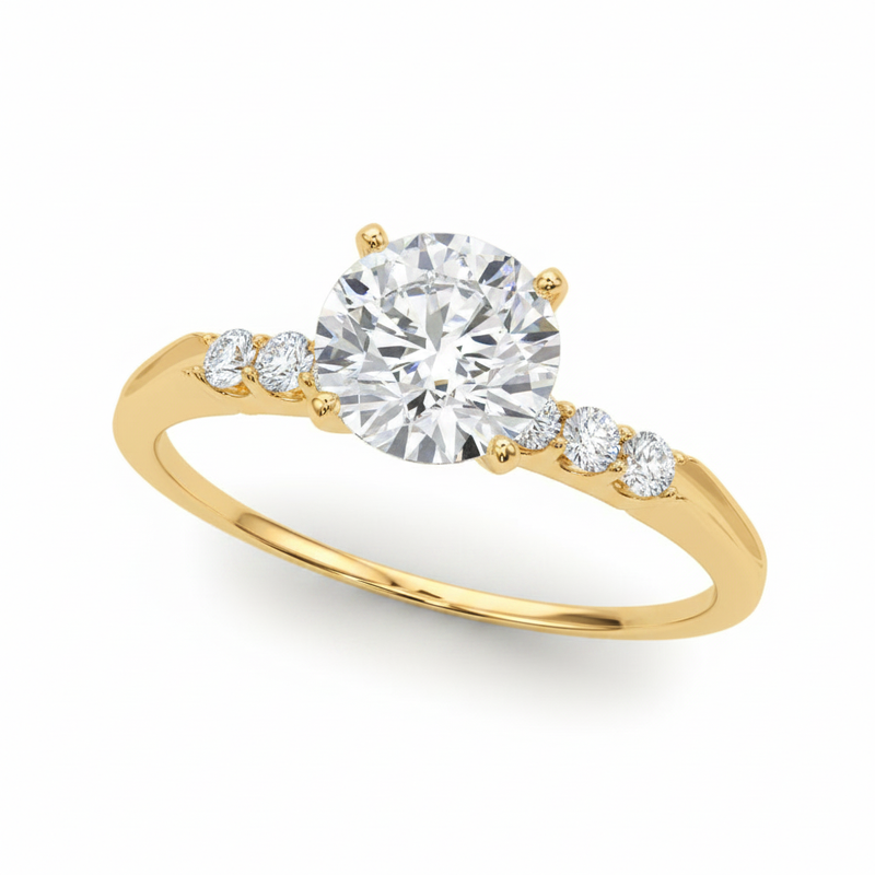 Solitaire Engagement Ring (50274-E) — Yellow Gold