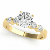 Solitaire Engagement Ring (50300-E) — Yellow Gold