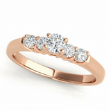 Solitaire Engagement Ring (50312-E) — Rose Gold