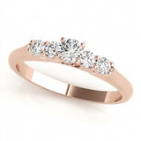 Solitaire Engagement Ring (50323-E) — Rose Gold