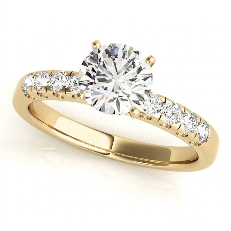 Solitaire Engagement Ring (50324-E) — Yellow Gold
