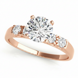 Solitaire Engagement Ring (50332-E) — Rose Gold