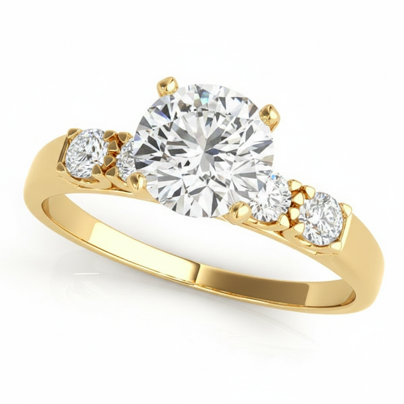 Solitaire Engagement Ring (50332-E) — Yellow Gold