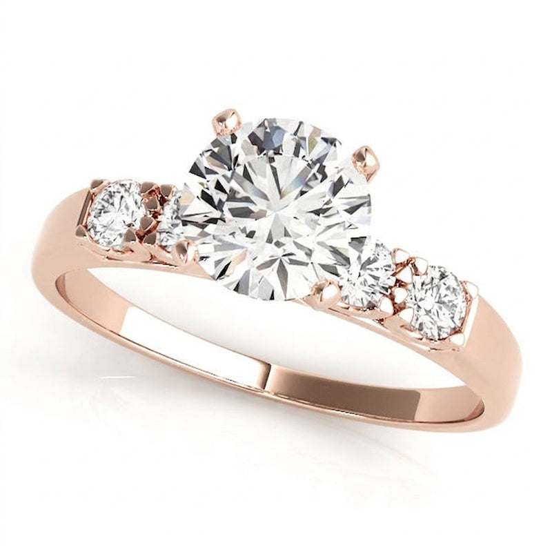 Solitaire Engagement Ring (50332-E) — Rose Gold