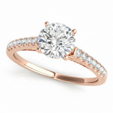 Solitaire Engagement Ring (50341-E) — Rose Gold