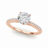 Solitaire Engagement Ring (50353-E) — Rose Gold