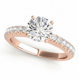 Solitaire Engagement Ring (50355-E) — Rose Gold