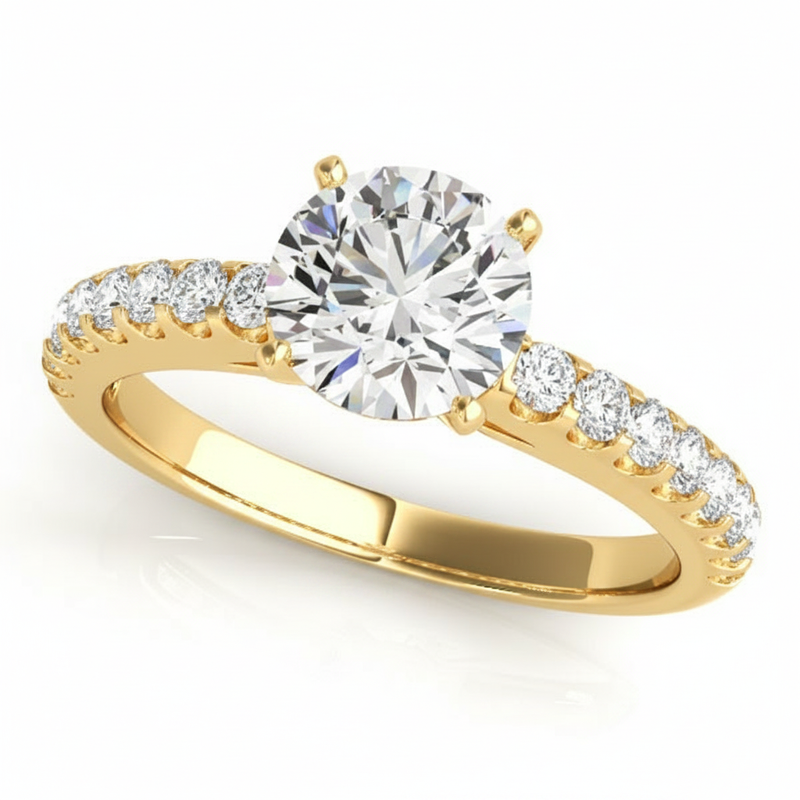 Solitaire Engagement Ring (50355-E) — Yellow Gold