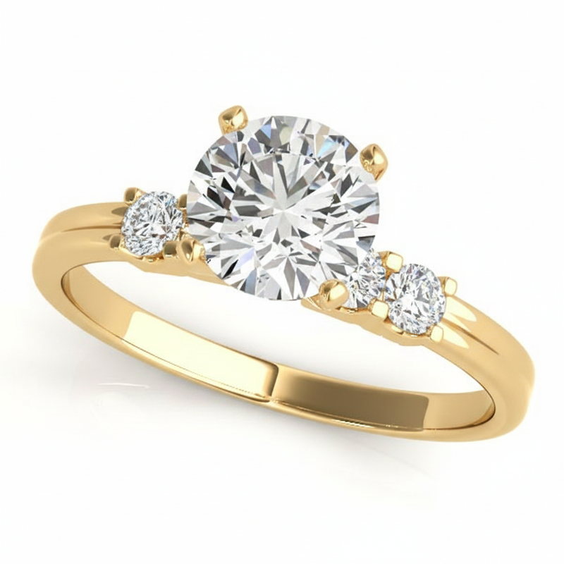 Solitaire Engagement Ring (50391-E) — Yellow Gold