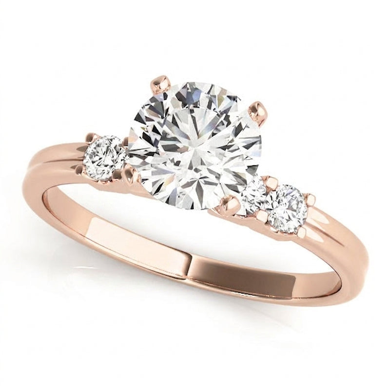Solitaire Engagement Ring (50391-E) — Rose Gold
