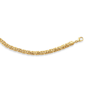 14K Gold 6mm Byzantine Chain