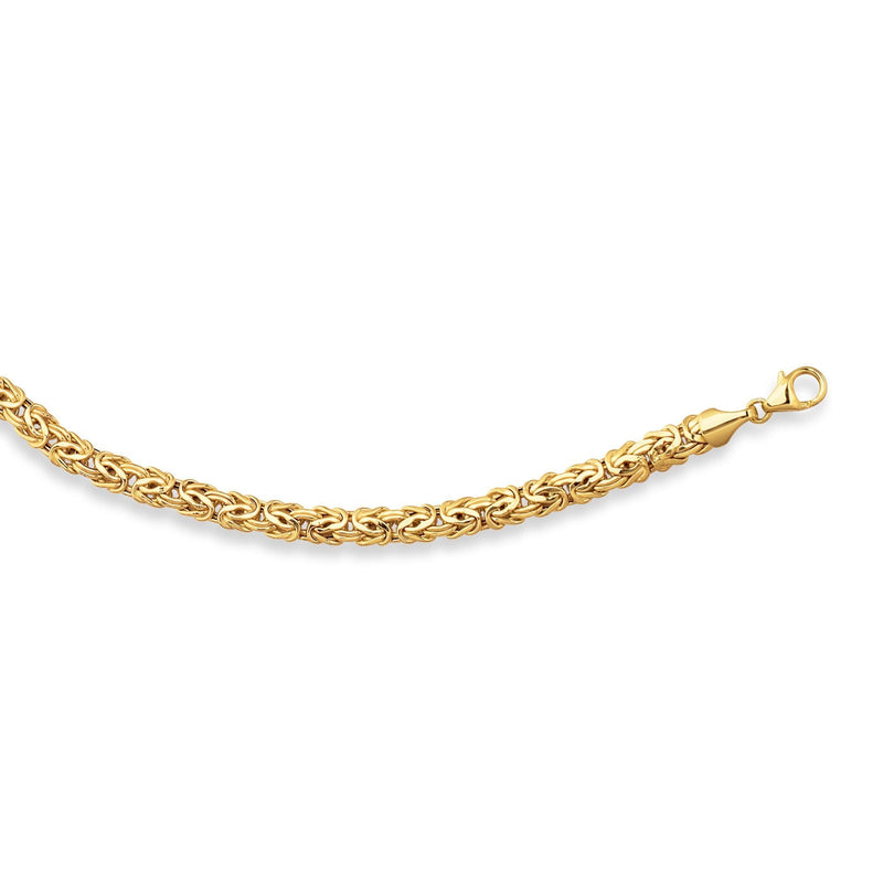 14K Gold 6mm Byzantine Chain
