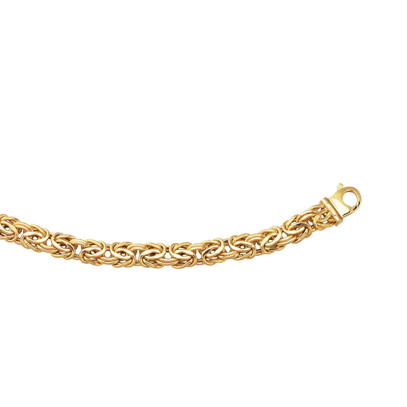14K Gold 9mm Byzantine Chain