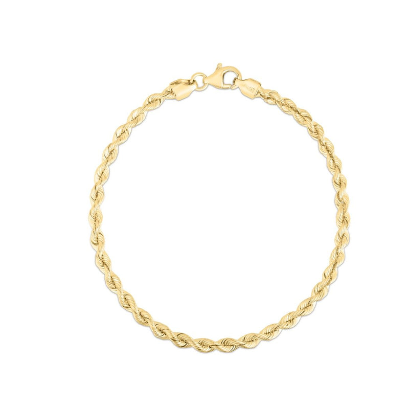 14K 3mm Silk Rope Chain